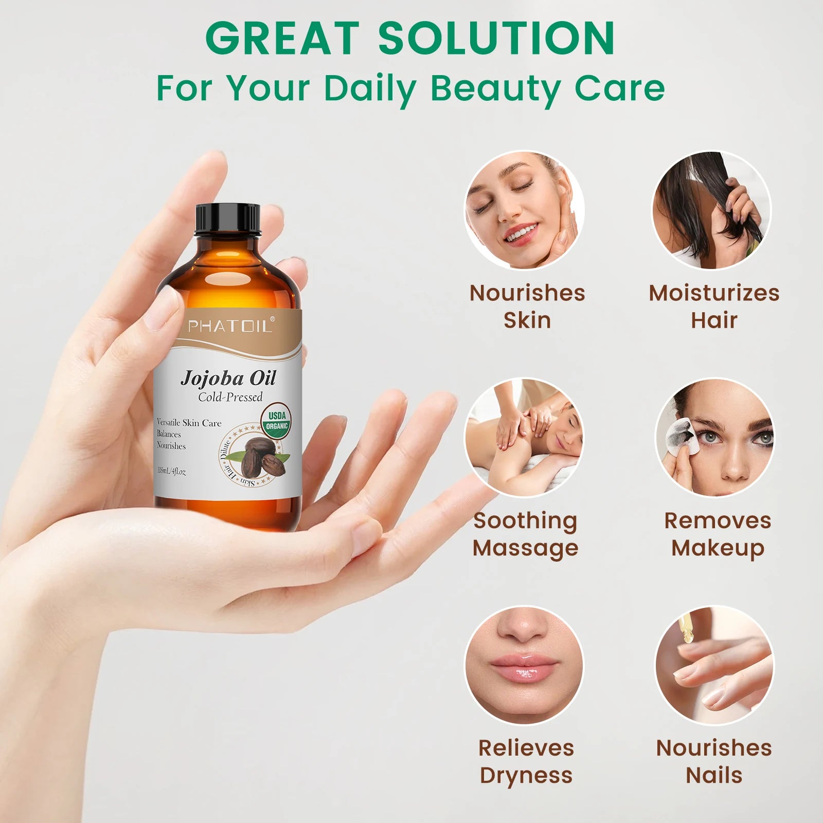 Cold-Pressed Organic Jojoba and Rosehip Oil