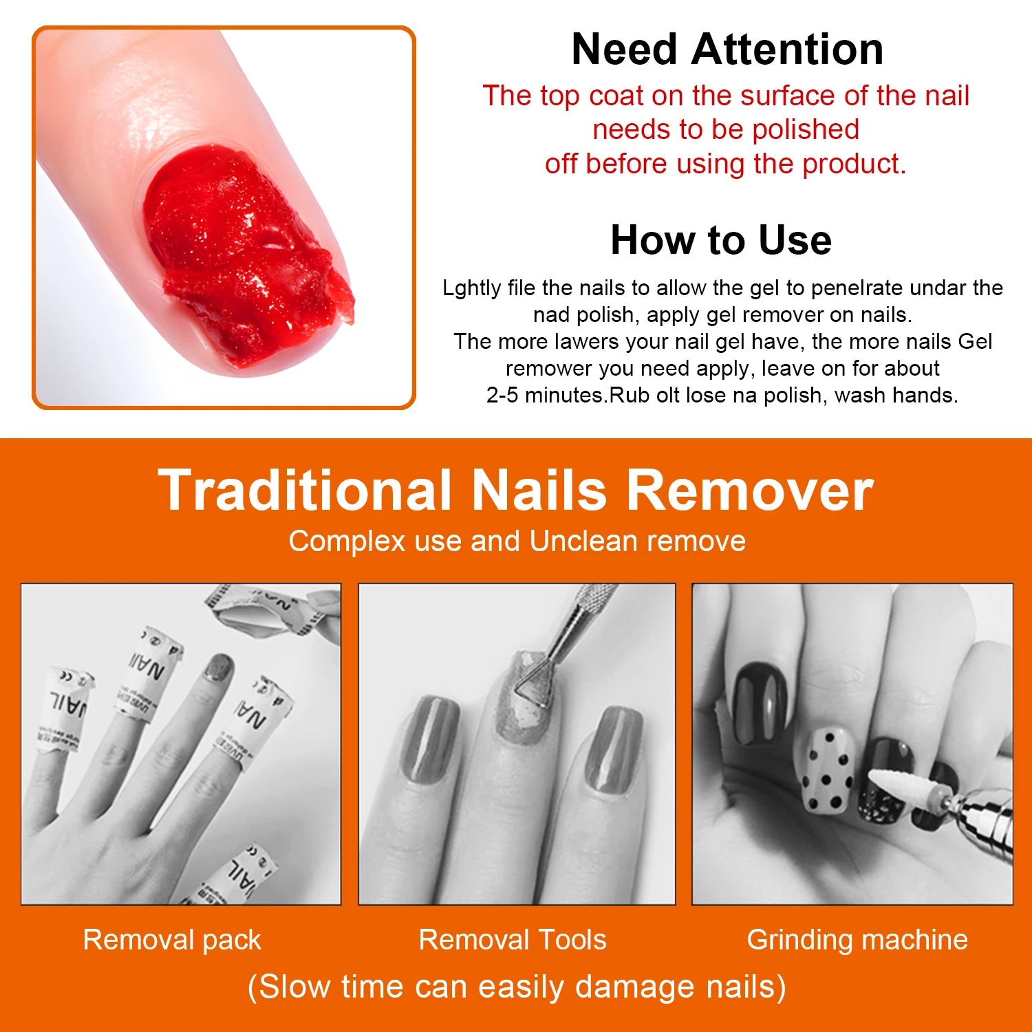 Quick & Easy Nail Gel Polish Remover