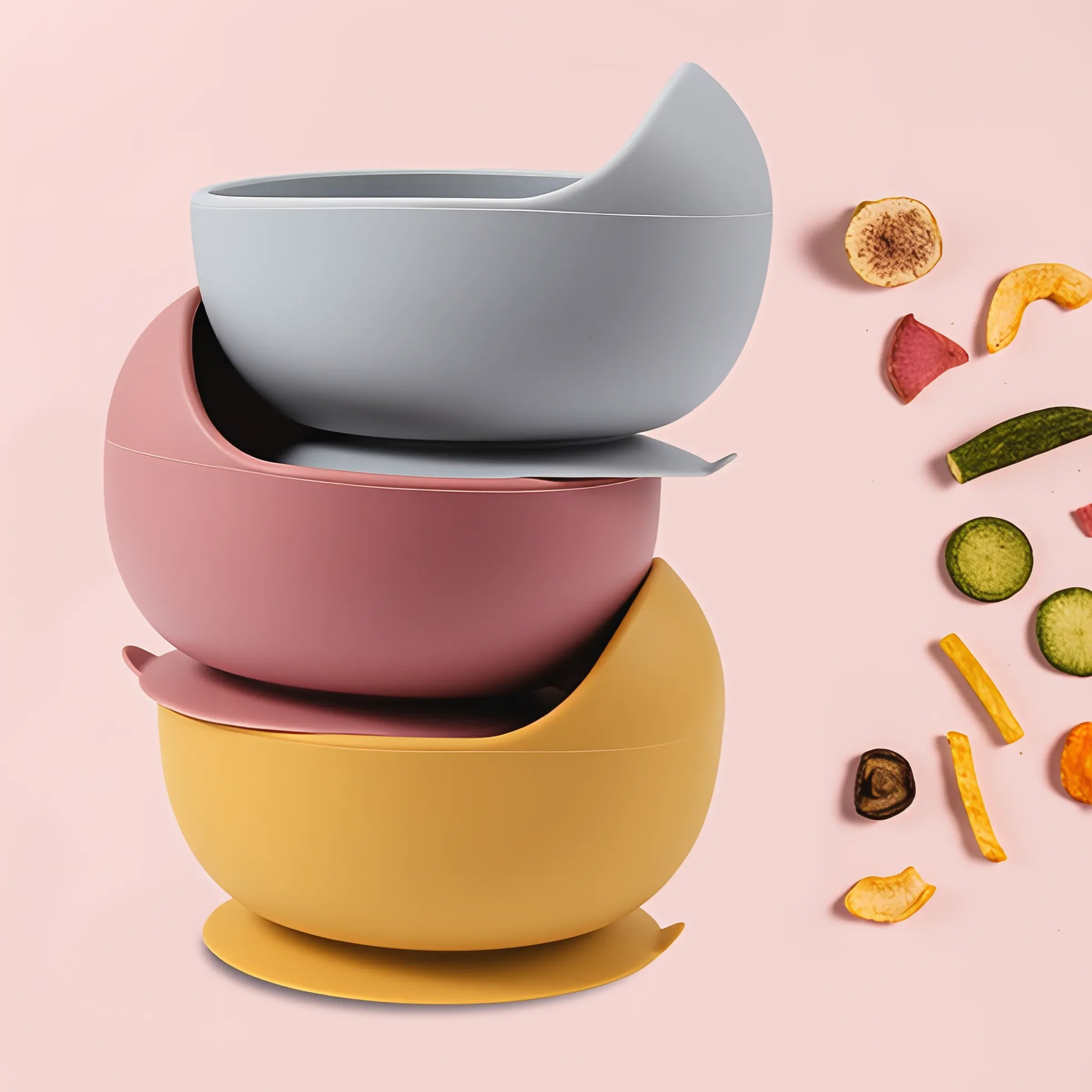 Silicone Suction Cup Feeding Bowl