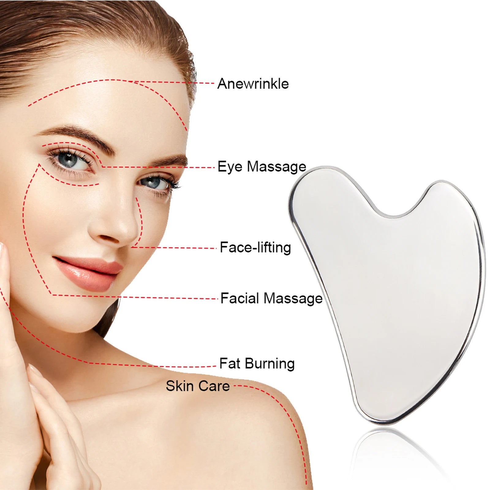 Facial Roller Gua Sha Set