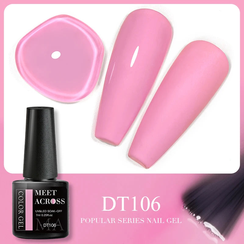 5ml Pink Dried Flower Gel Nail Polish
