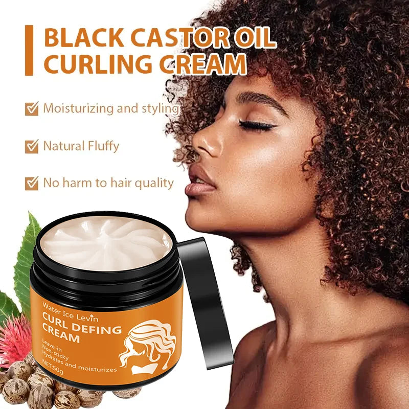 Black Castor Oil Curly Hair Styling Cream