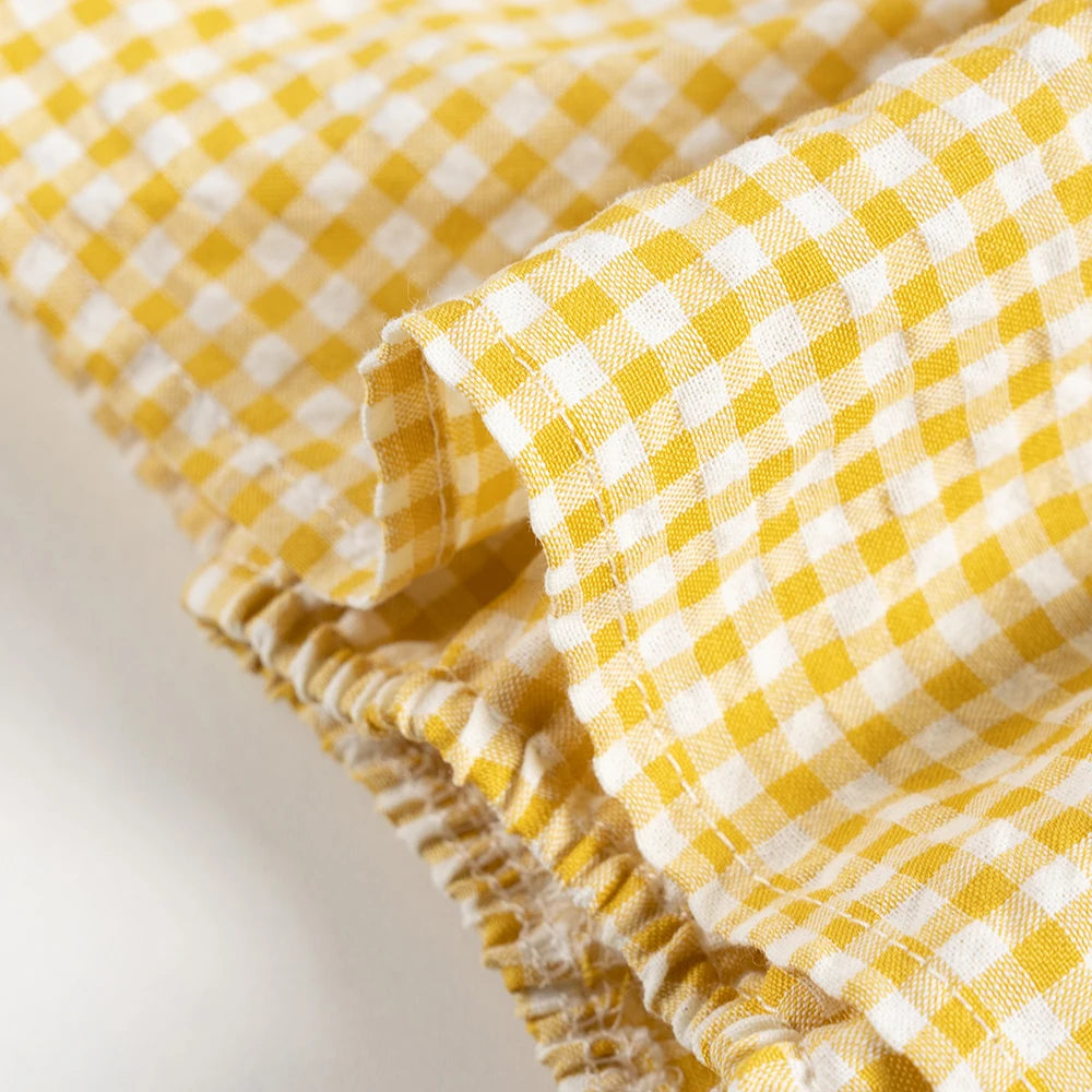 Plaid Rompers Summer Sleeveless Dress