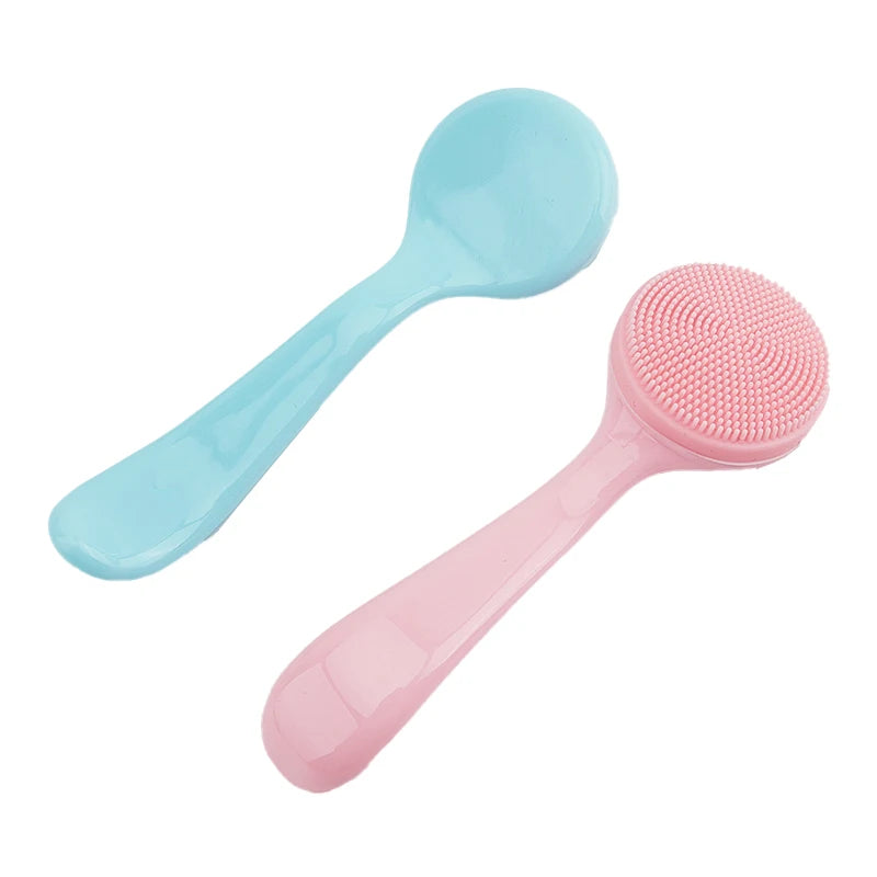 Double-Sided Silicone Facial Cleansing Brush