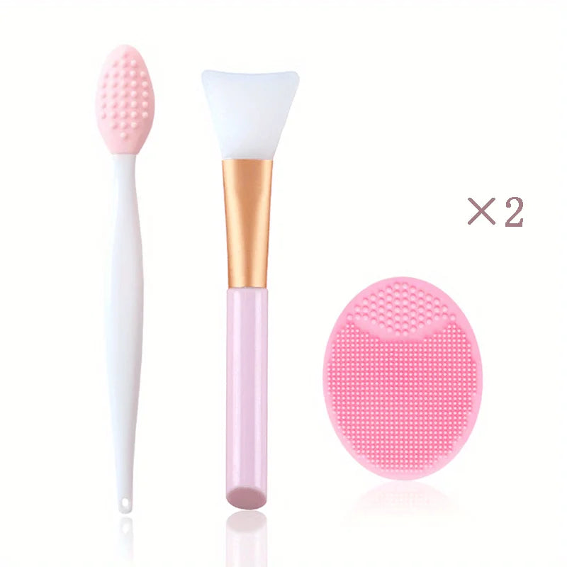 6-Piece Silicone Face Brush Set