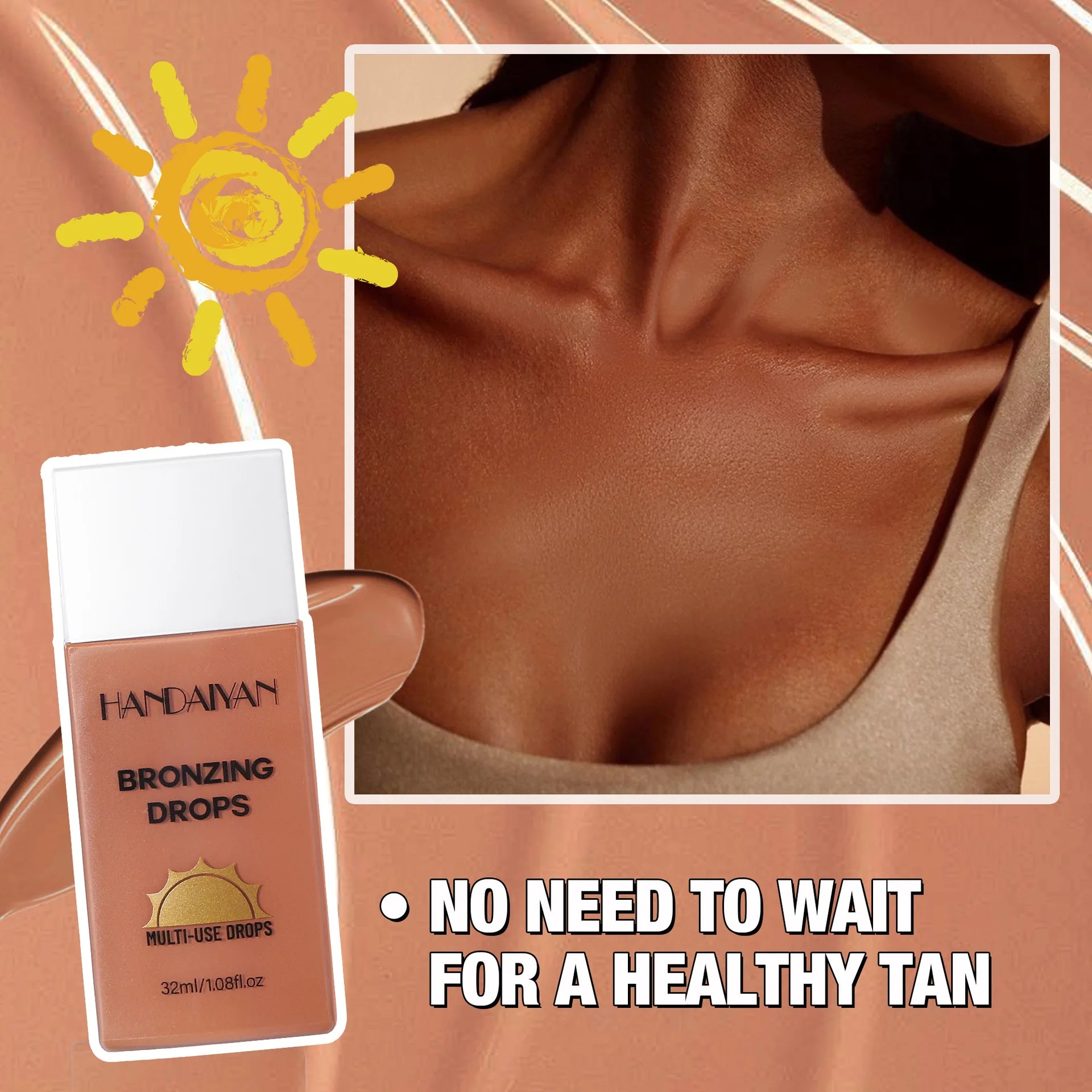 Waterproof Matte Self-Tanning Liquid