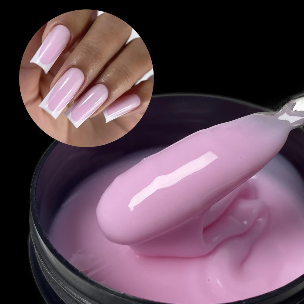 Glitter Milky Hard Builder Gel