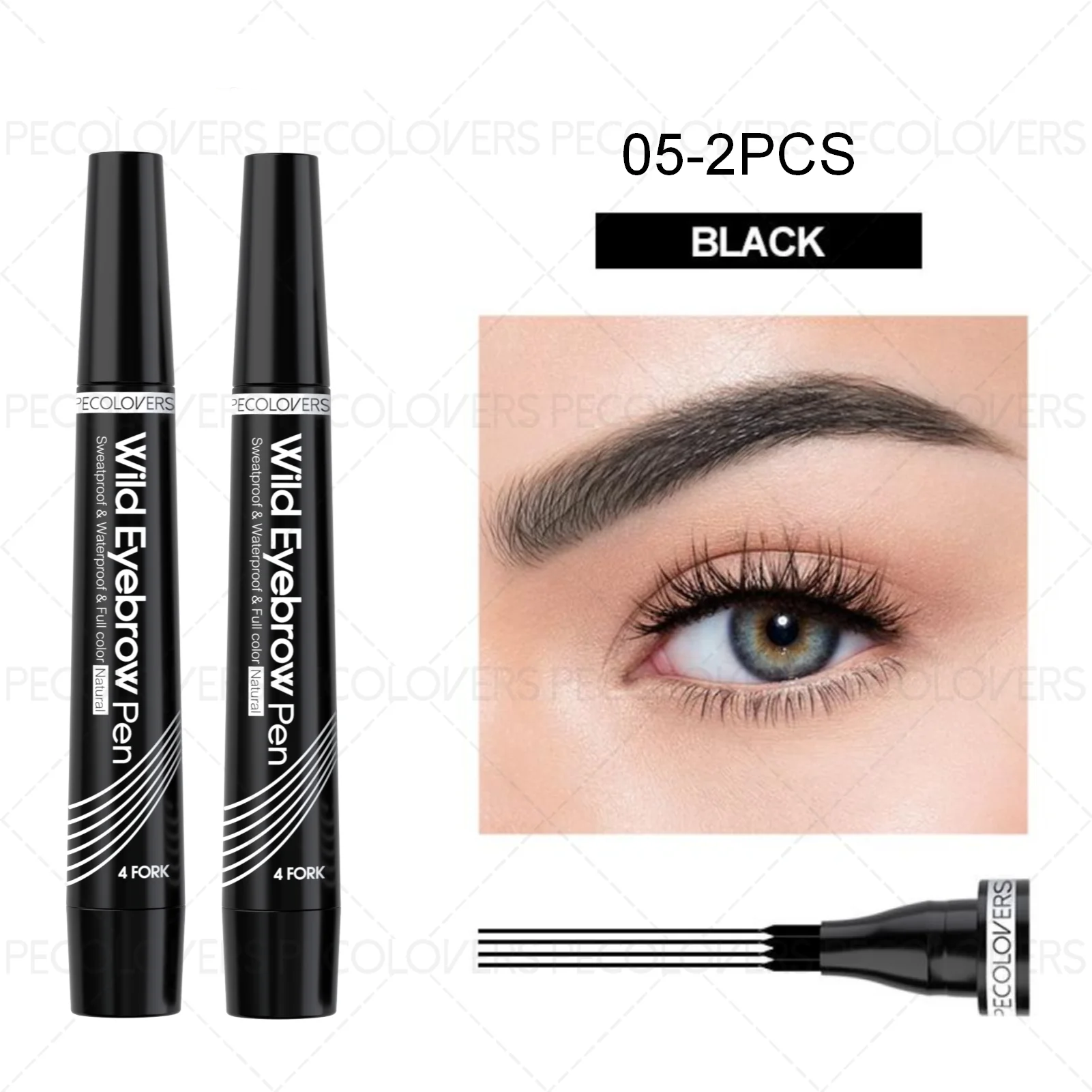 Waterproof 4-Tip Eyebrow Pen