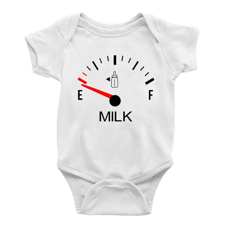 Minimalist Milk Print Baby Onesie