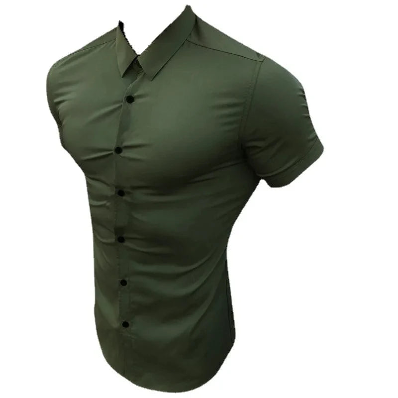 2025 Men’s Summer Casual Slim Shirt