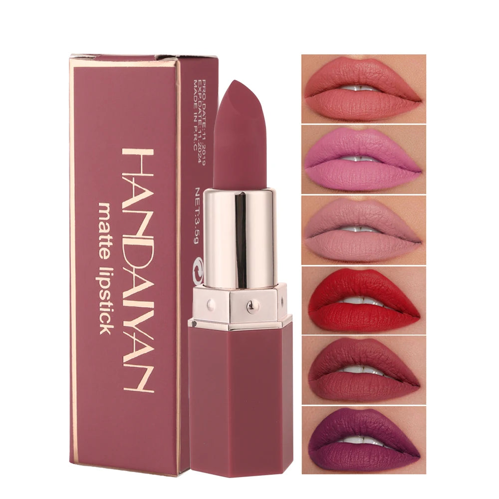 6-Color Long-Lasting Matte Lipstick Set