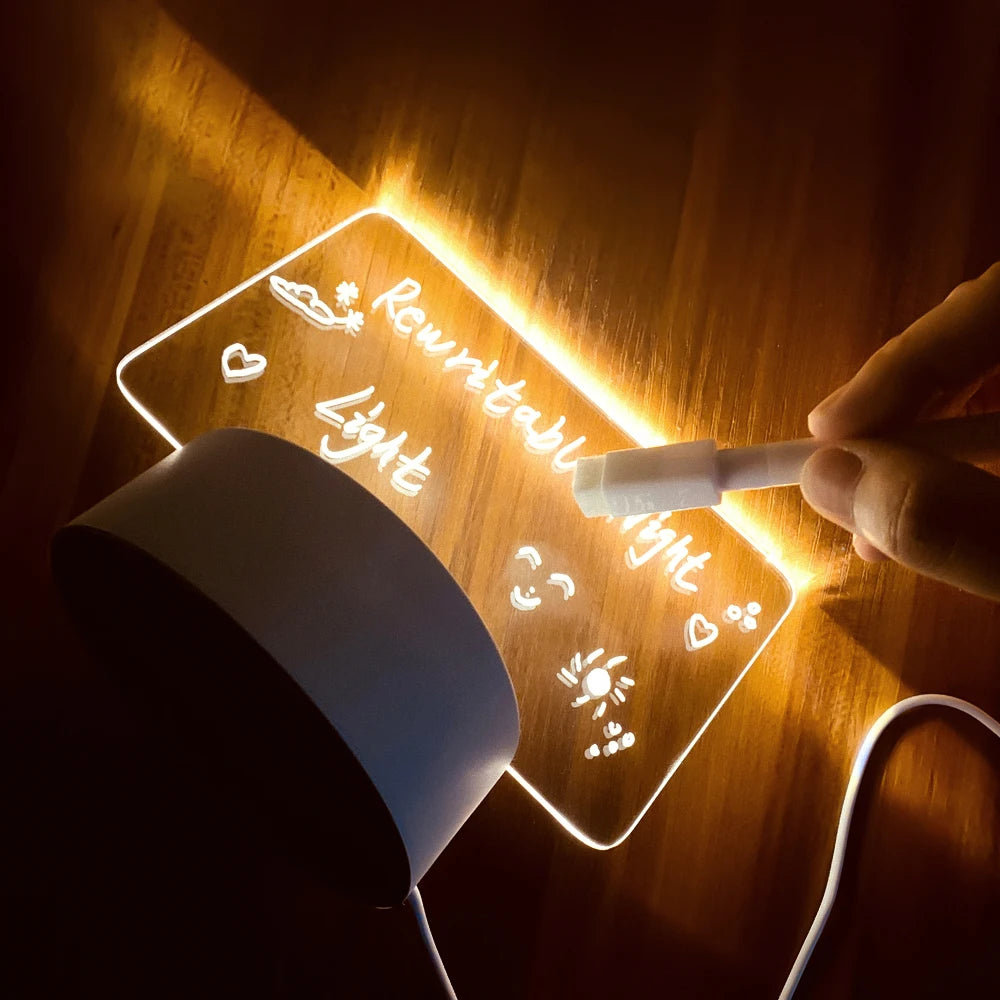 Creative LED Message Board Night Light