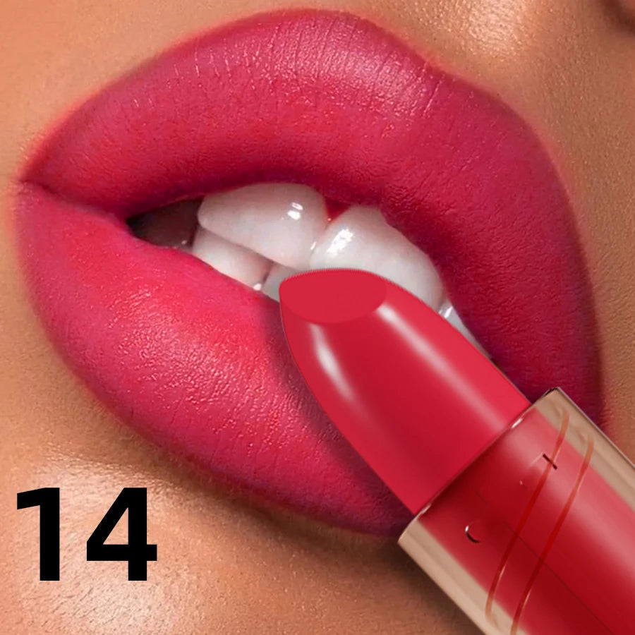 14-Color Waterproof Matte Lipstick Set
