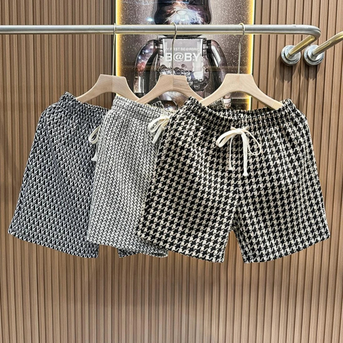 Plaid Print Summer Shorts