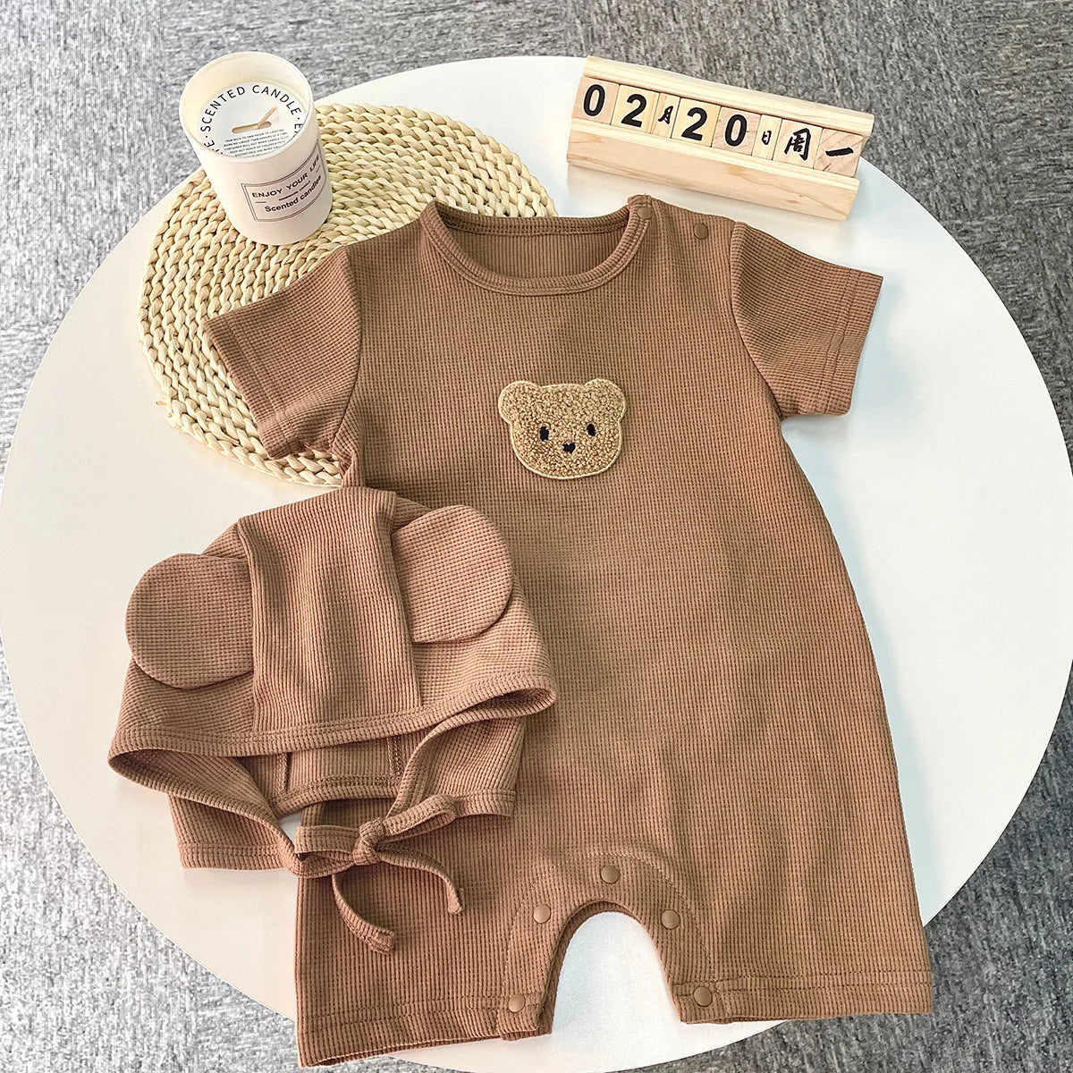 Summer Baby Romper Set