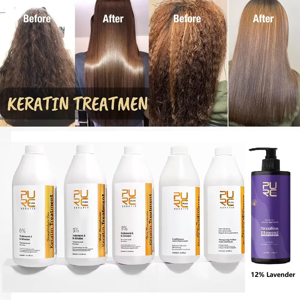 Professional Keratin Hair Straightening Treatment