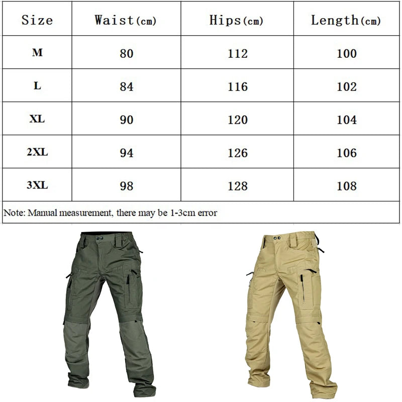 Tactical Cargo Pants, Waterproof