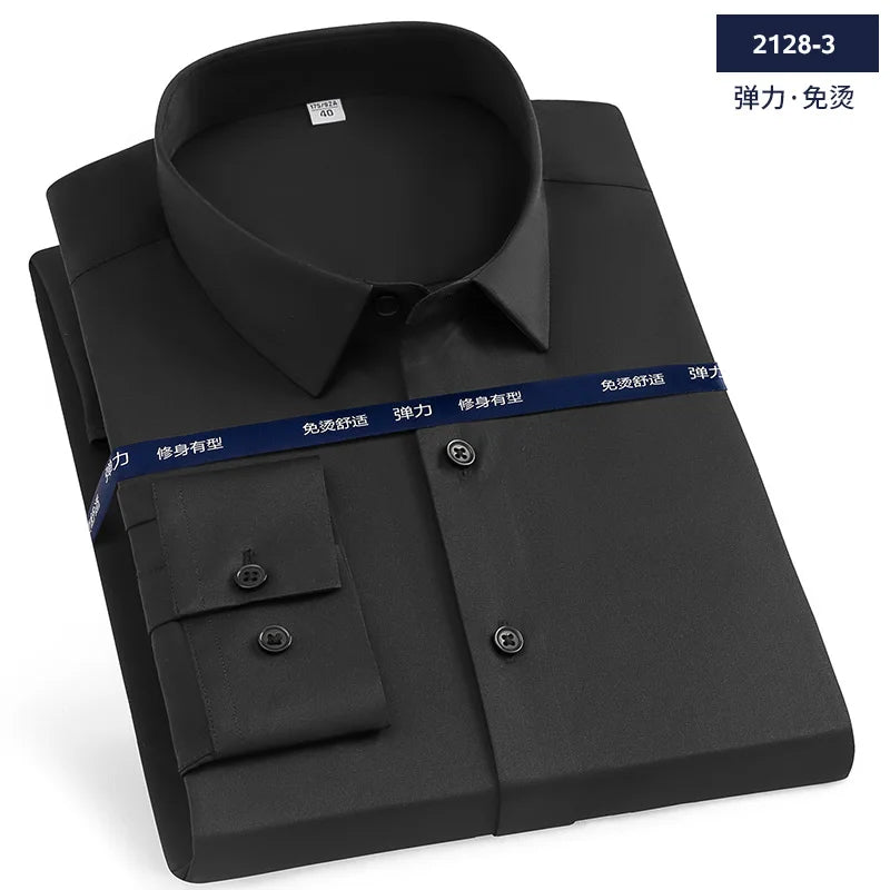 Premium Ice Silk Long-Sleeved Shirt