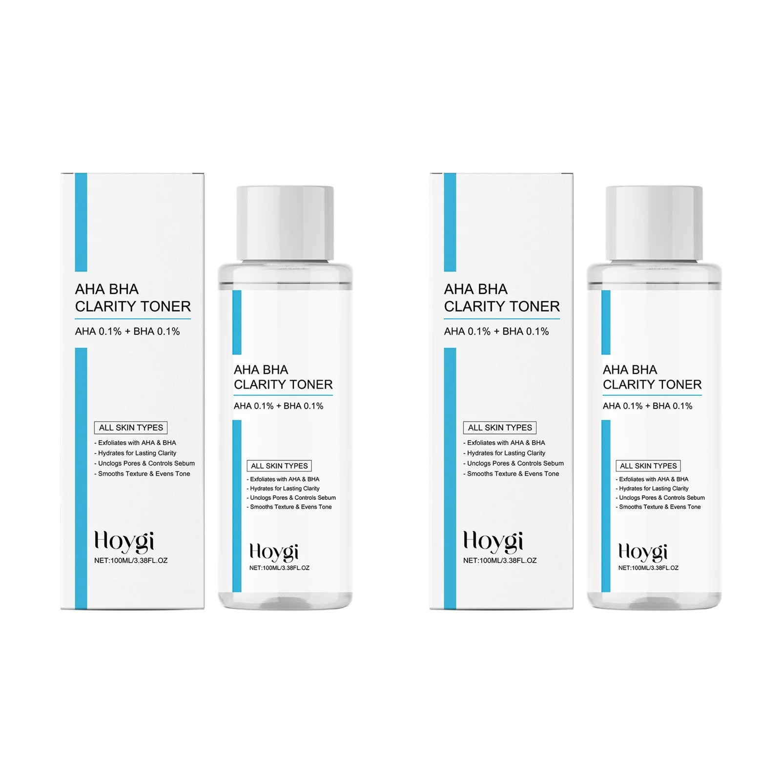 AHA BHA Toner Gentle Exfoliating Toner for Oily Skin Pore Refining Soothing Hydrating Facial Essence Daily Oil Control Skincare