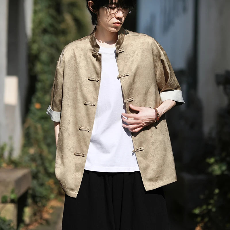 Vintage Ice Silk Tang Suit