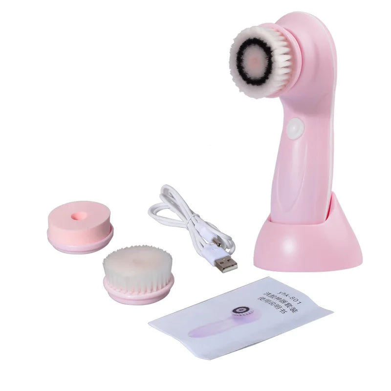 3-in-1 Electric Facial Cleansing Brush