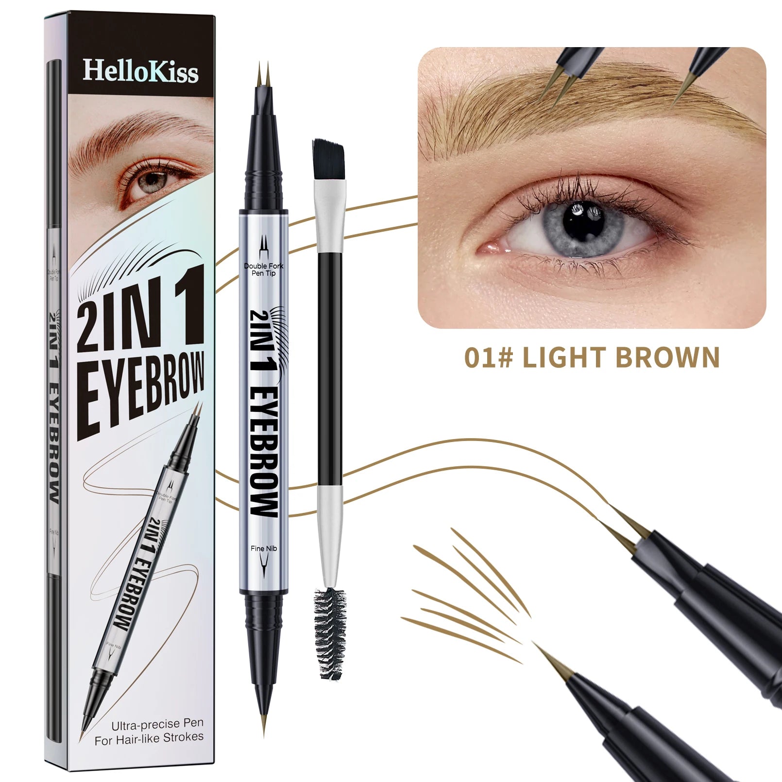 Waterproof Dual-Tip Eyebrow Pencil