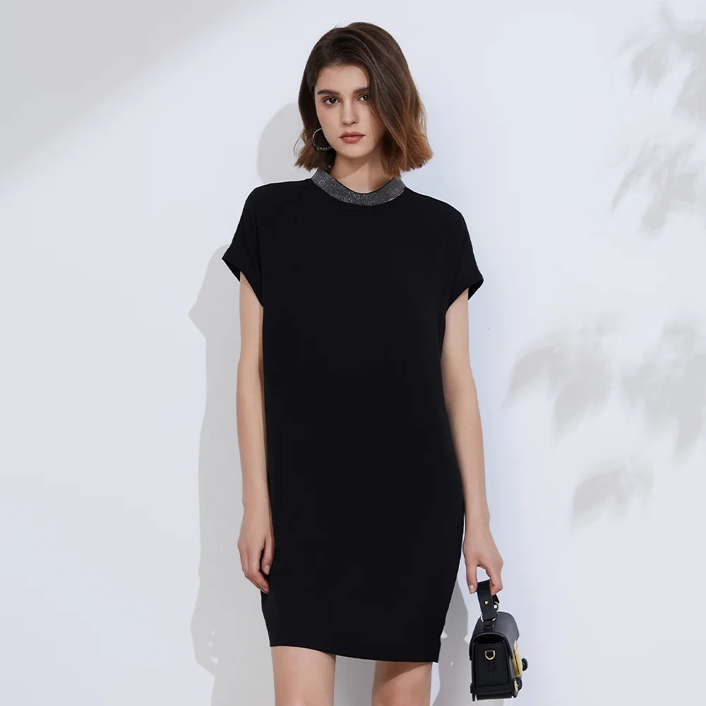 Elegant 100% Silk Summer Dress