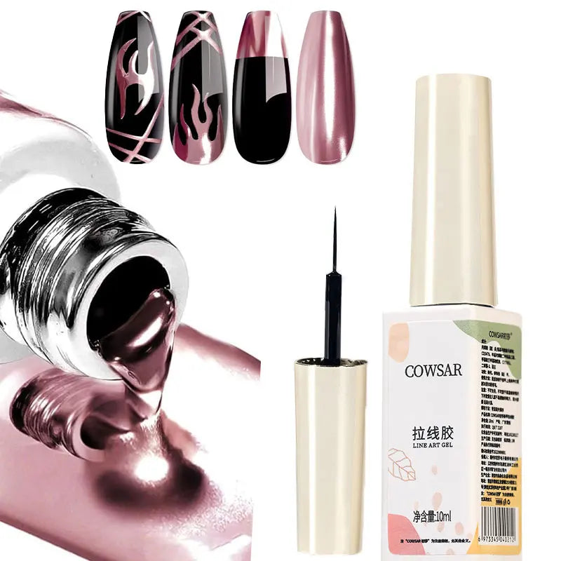 Ultra-Bright Metallic Liner Gel Polish