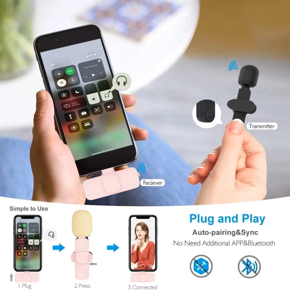 Portable Wireless Lavalier Microphone