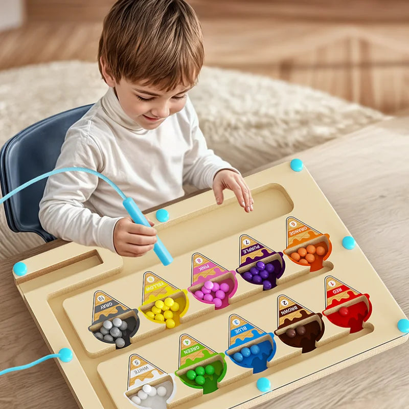 Magnetic Bead Maze Puzzle