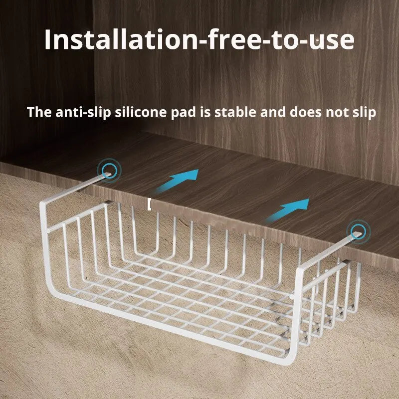 Hanging Under Cabinet Storage Shelves Basket