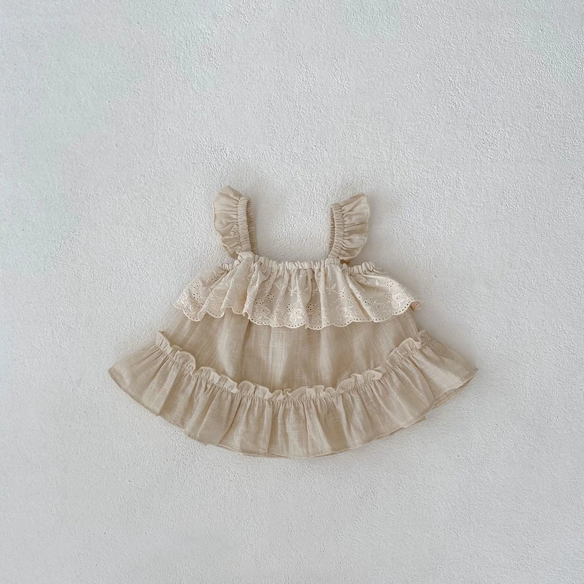 Sweet Ruffle Sleeve Baby Girls Summer Clothing Set by MILANCEL