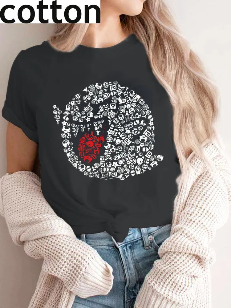 Funny Boo Graphic Cotton T-Shirt