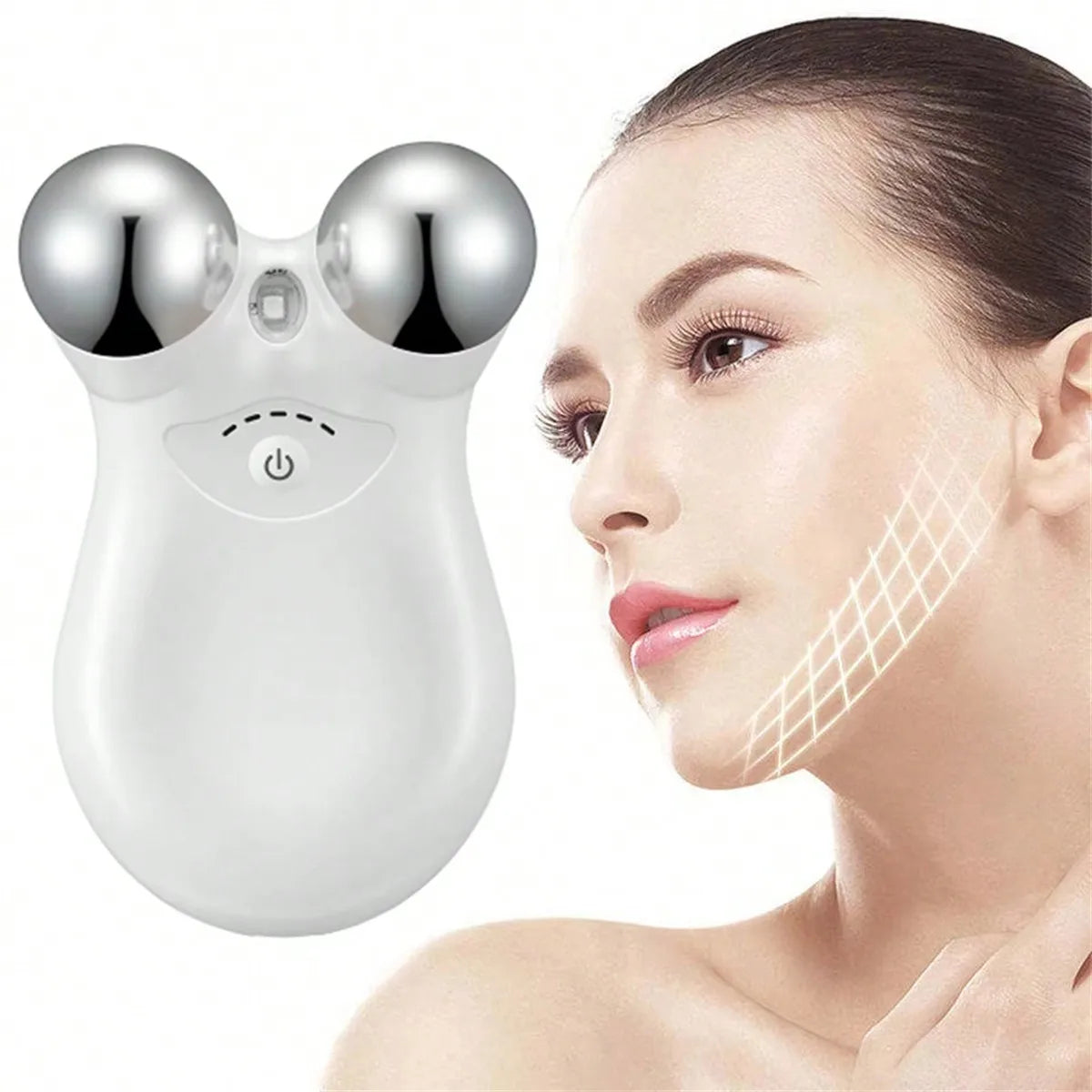 EMS Microcurrent Face Massager with RF Therapy
