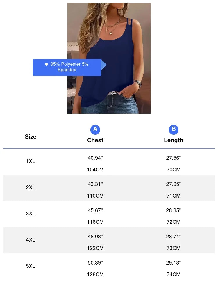 Plus Size Solid Cami Top