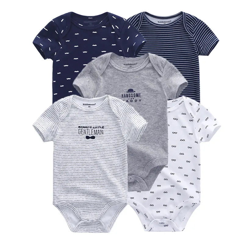 5-Pack Cotton Baby Bodysuits