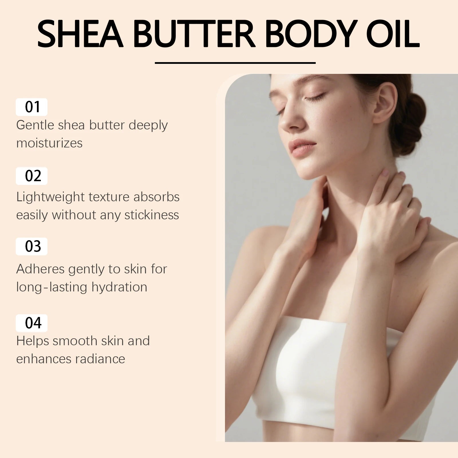 Natural Shea Butter Massage Oil