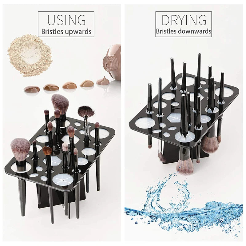 Collapsible Makeup Brush Drying Rack