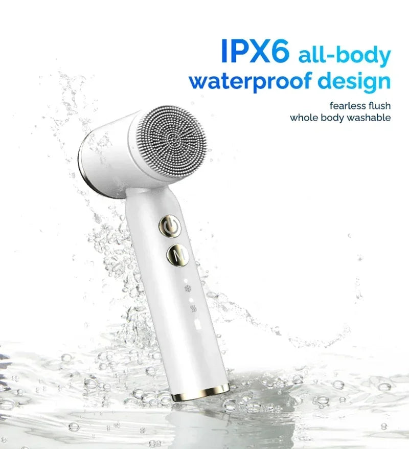 6-in-1 Sonic Waterproof Facial Cleansing Brush