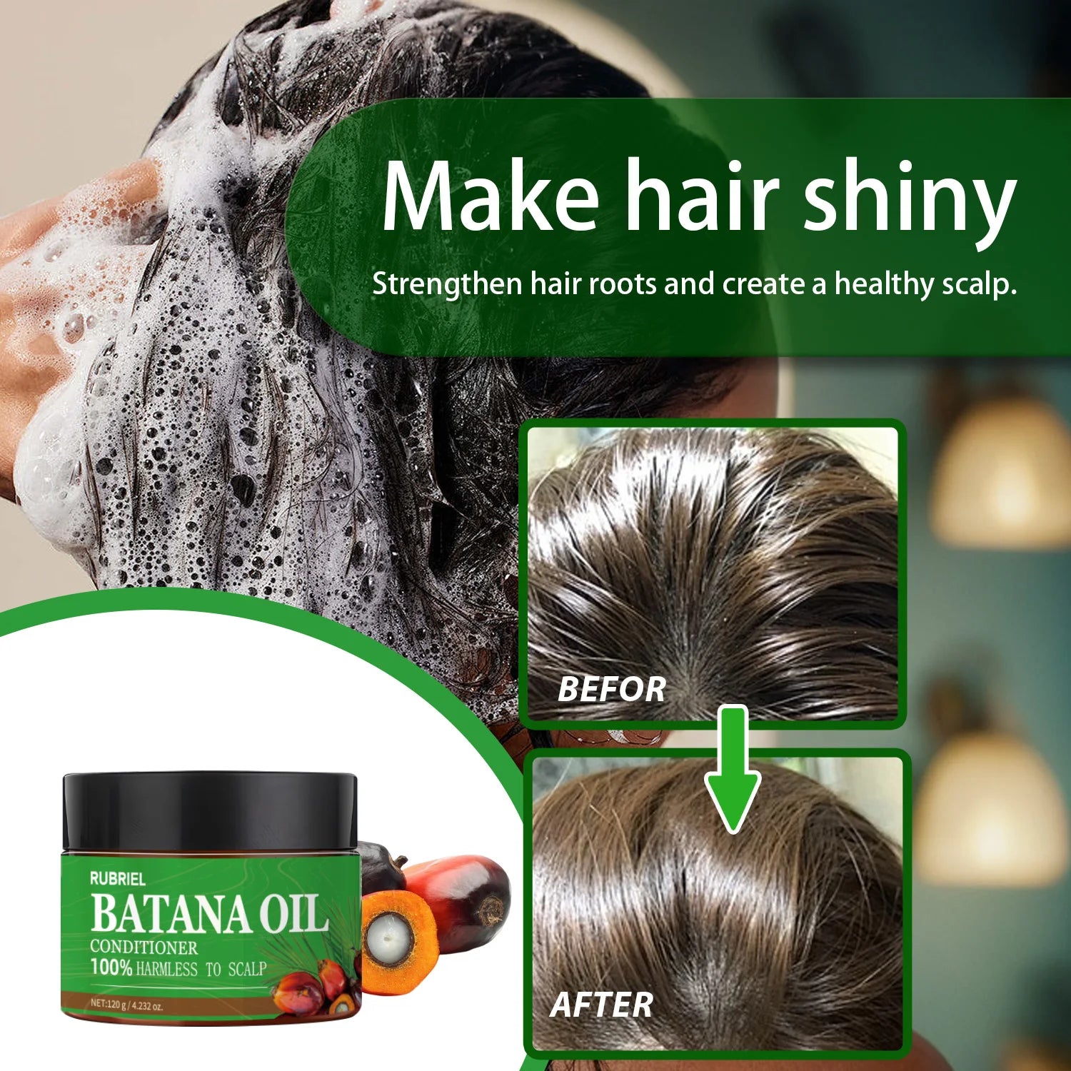 Batana Oil Shampoo and Conditioner Set