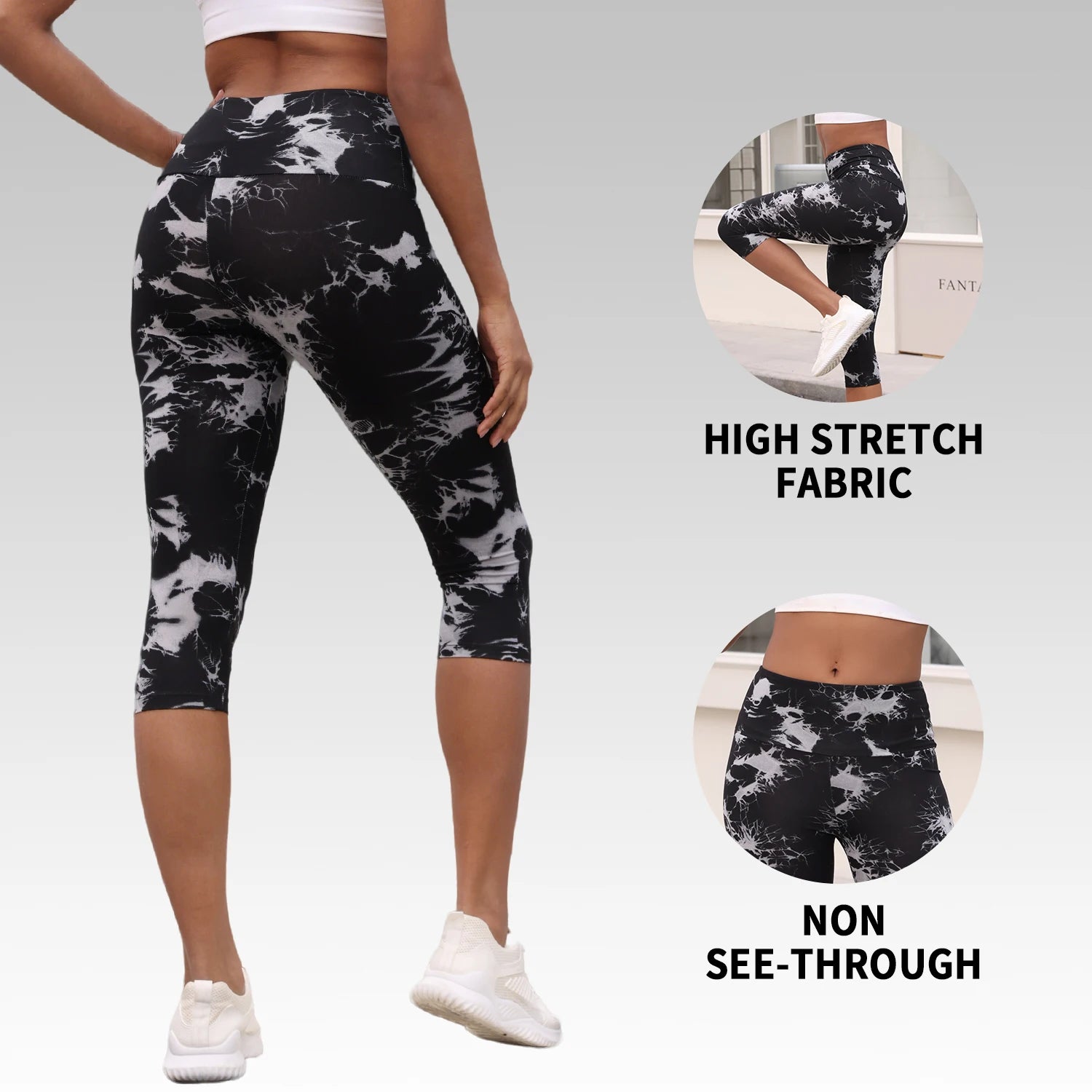 High Waisted Capri Leggings