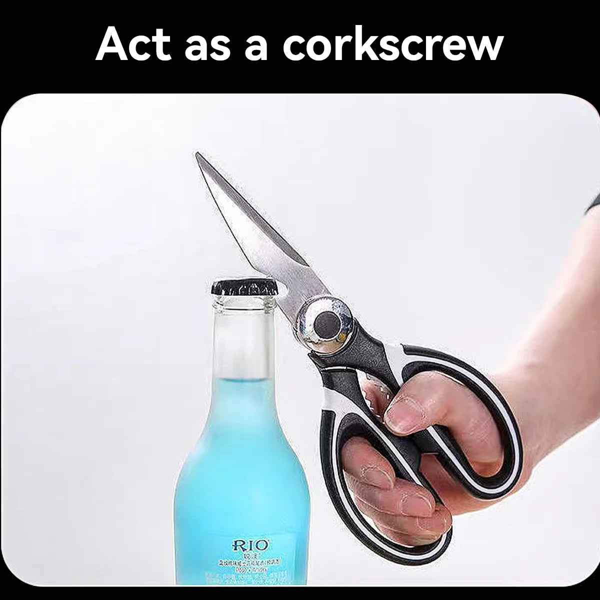 Multifunction Kitchen Scissors Stainless Steel