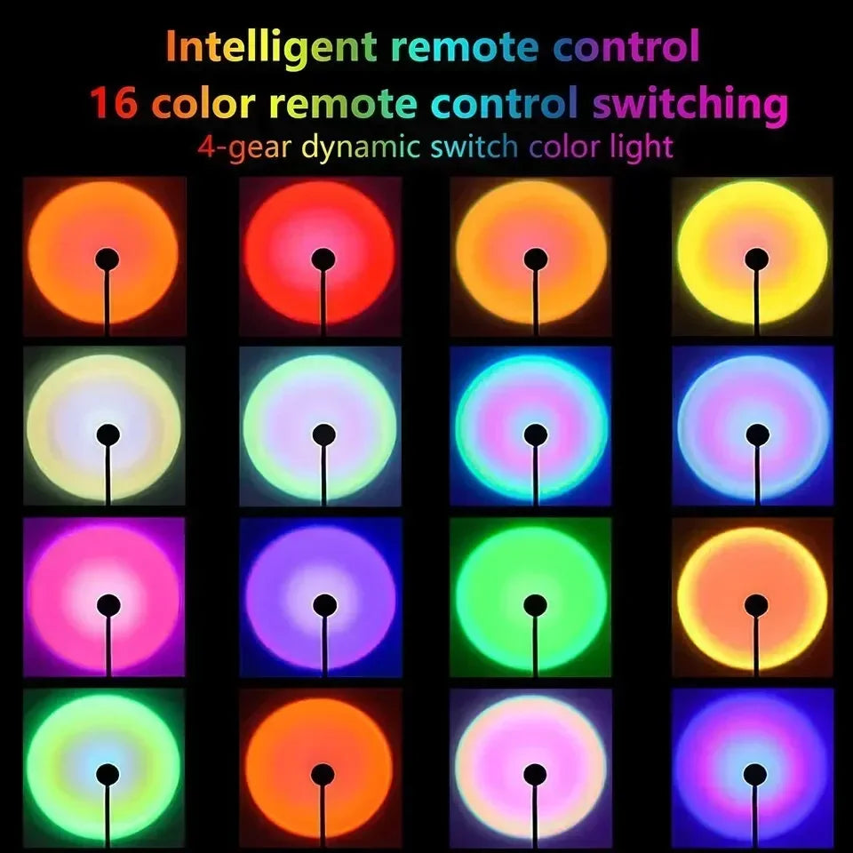 16-Color Sunset Projection Lamp