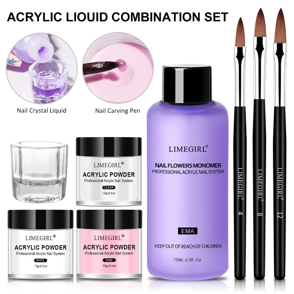 Acrylic Powder and Monomer Nail Kit