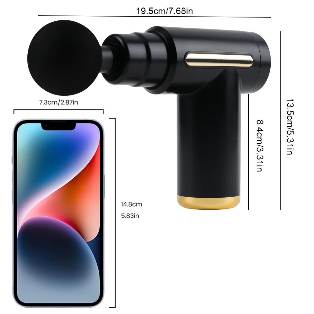 Portable Button Fascia Gun