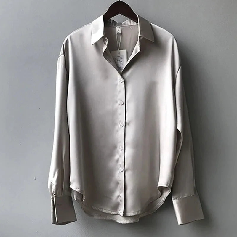 Simple Satin Blouse