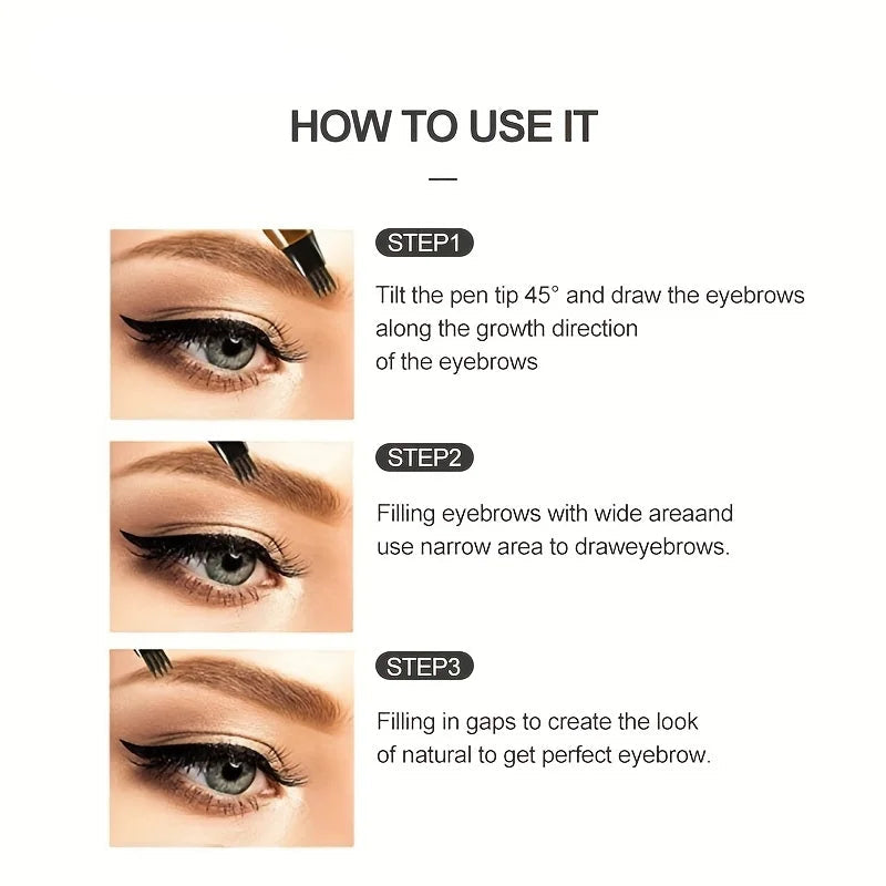 Waterproof 4-Tip Eyebrow Pen