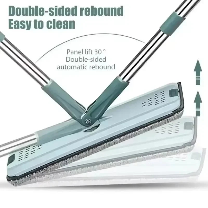 Flat Mop Set with Rotating Head