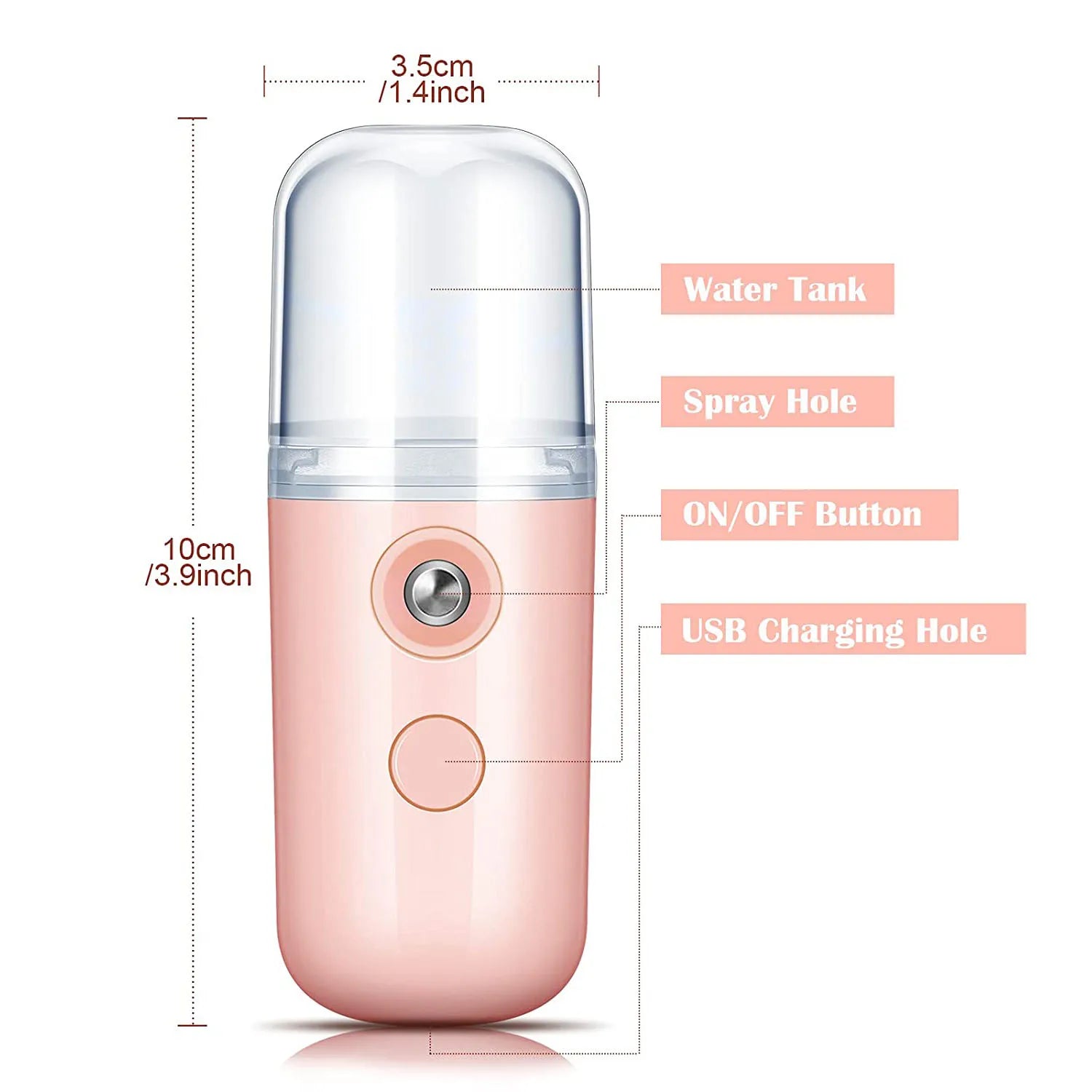 Portable Mini Nano Facial Steamer