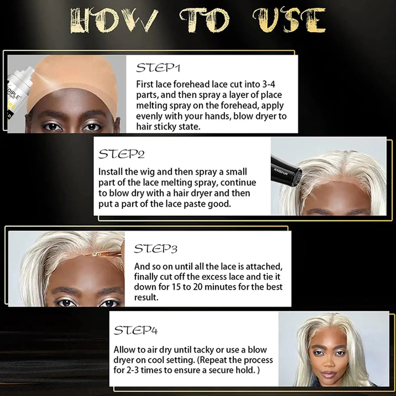 Waterproof Lace Wig Melting Spray